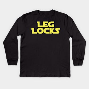 Brazilian Jiu-Jitsu Leg Locks BJJ Kids Long Sleeve T-Shirt